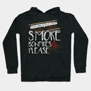 Smore Bonfire Camping Grunge Marshmallow Hoodie